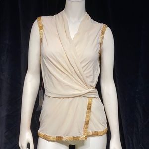 Bebe Embellished Surplice tunic size xs